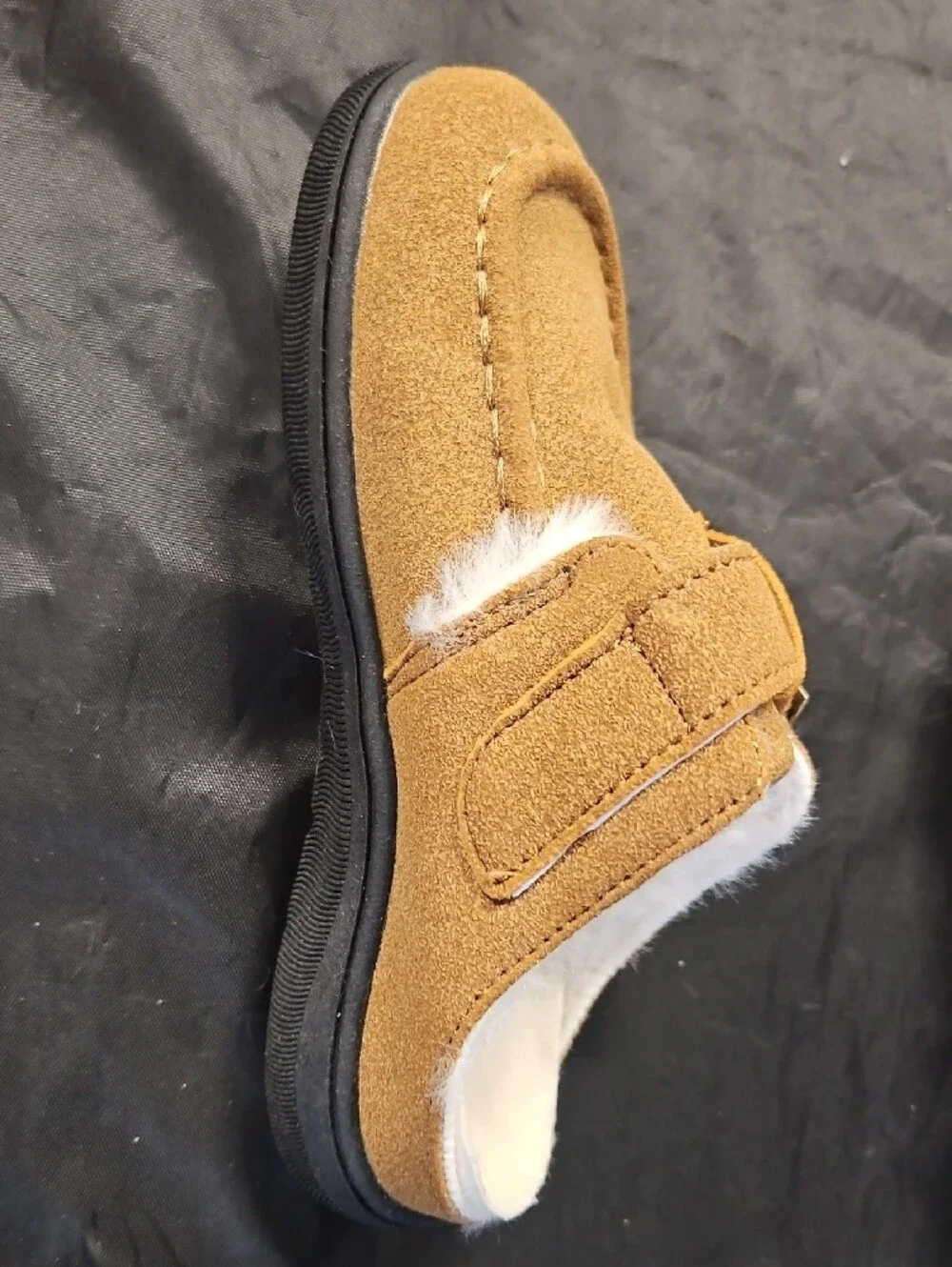 Unisex Kids Faux-Suede Slip-On Clog in Chestnut Brown Size 10